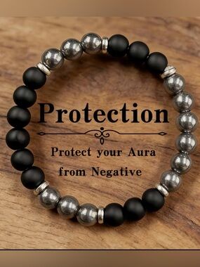 💎4/$20💎Black Agate w Hematite Bracelet (PREVIEW)